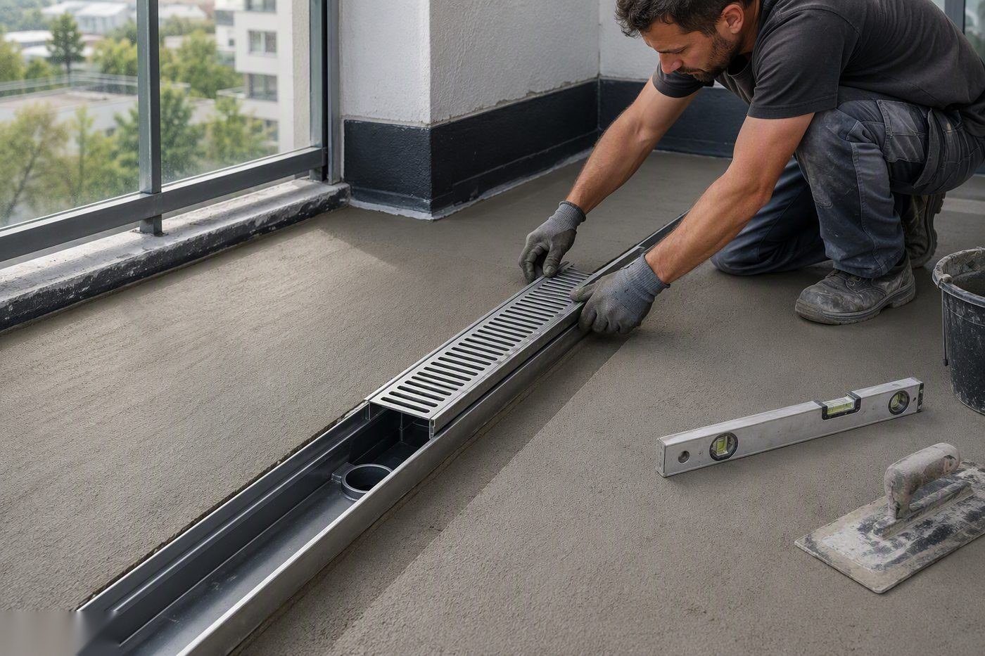 Drenaggio e Pendenze Terrazzo nel Legnanese — intervento di Rifacimento Terrazzo Legnano