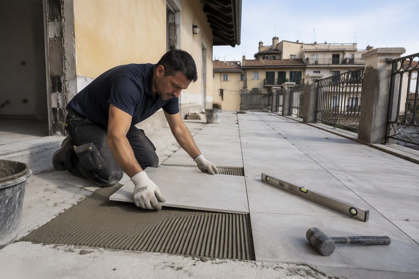 Rifacimento Pavimento Terrazzo nel Legnanese — intervento di Rifacimento Terrazzo Legnano